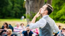 A performance of A Midsummer Night’s Dream at Warner Hotels outdoor theatre