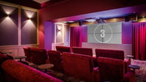 The Picture Lounge, a cinema room inside Studley Castle Hotel