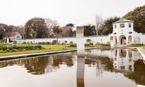 Beautiful walled garden at Bembridge