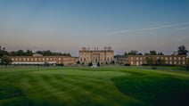 Drone shot of Heythrop Park, a Warner Hotel, from the golf course