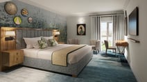 Render of the bedrooms at The Runnymede on Thames Hotel