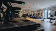 The gym inside the leisure club at The Runnymede on Thames