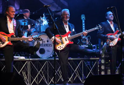 The Dreamers performing on stage