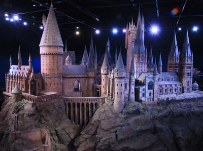 Hogwarts Castle model as displayed at the Harry Potter Studios