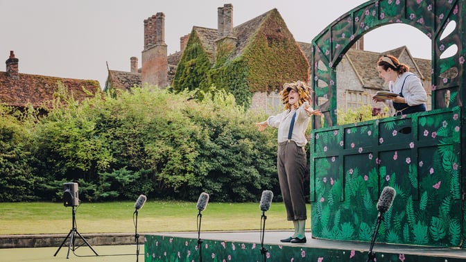 A performance of A Midsummer Night’s Dream by Immersion Theatre at Warner Hotels outdoor theatre break at Littlecote House