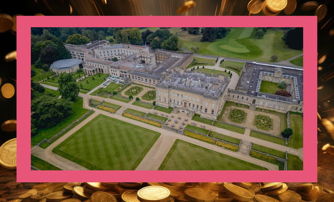 Aerial view of Heythrop Park Hotel