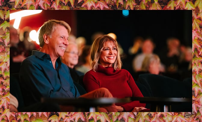 Couple enjoying an evening show