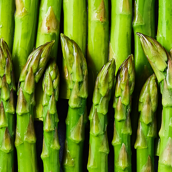 Close up of some asparagus spears