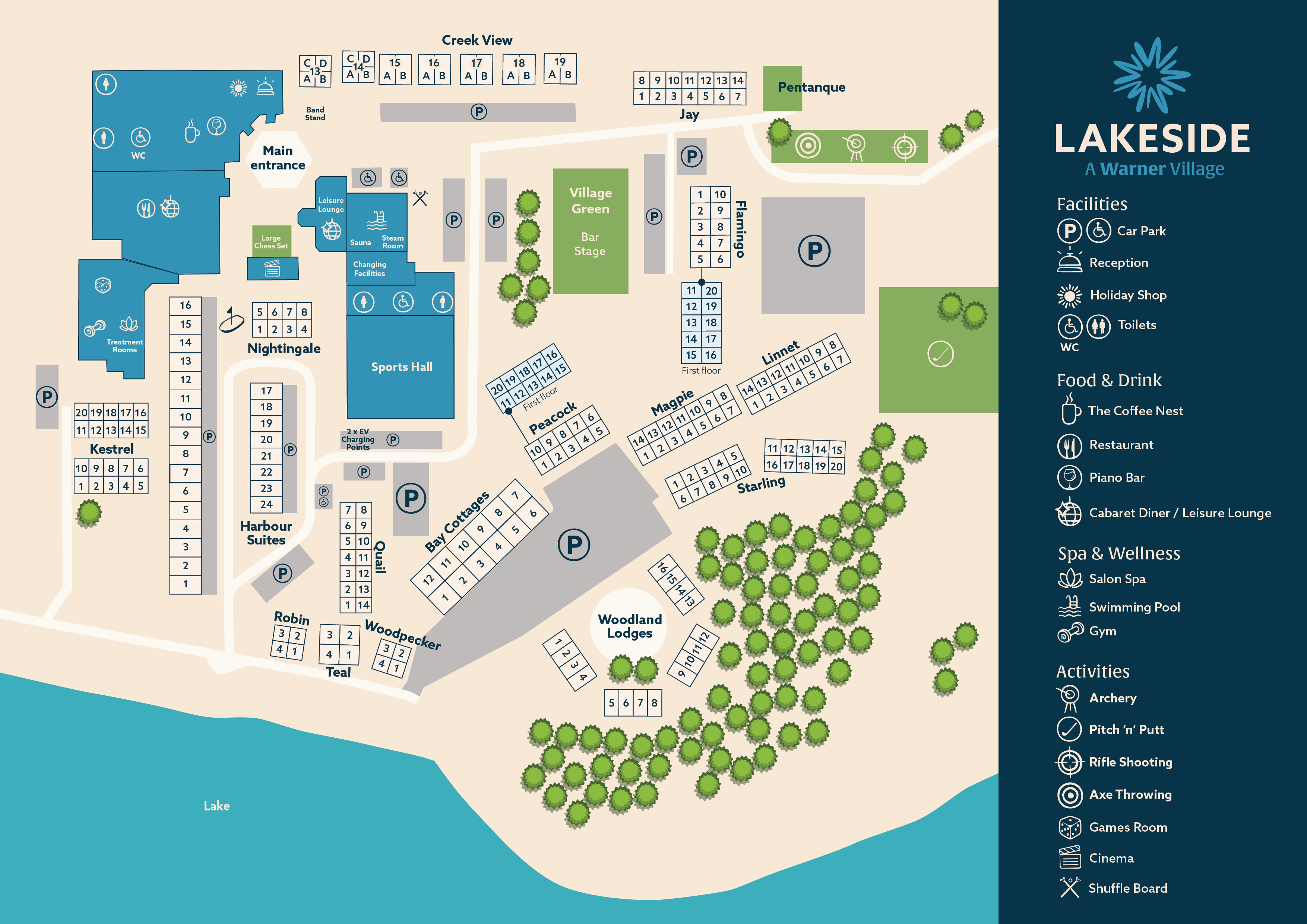 Lakeside Coastal Village map