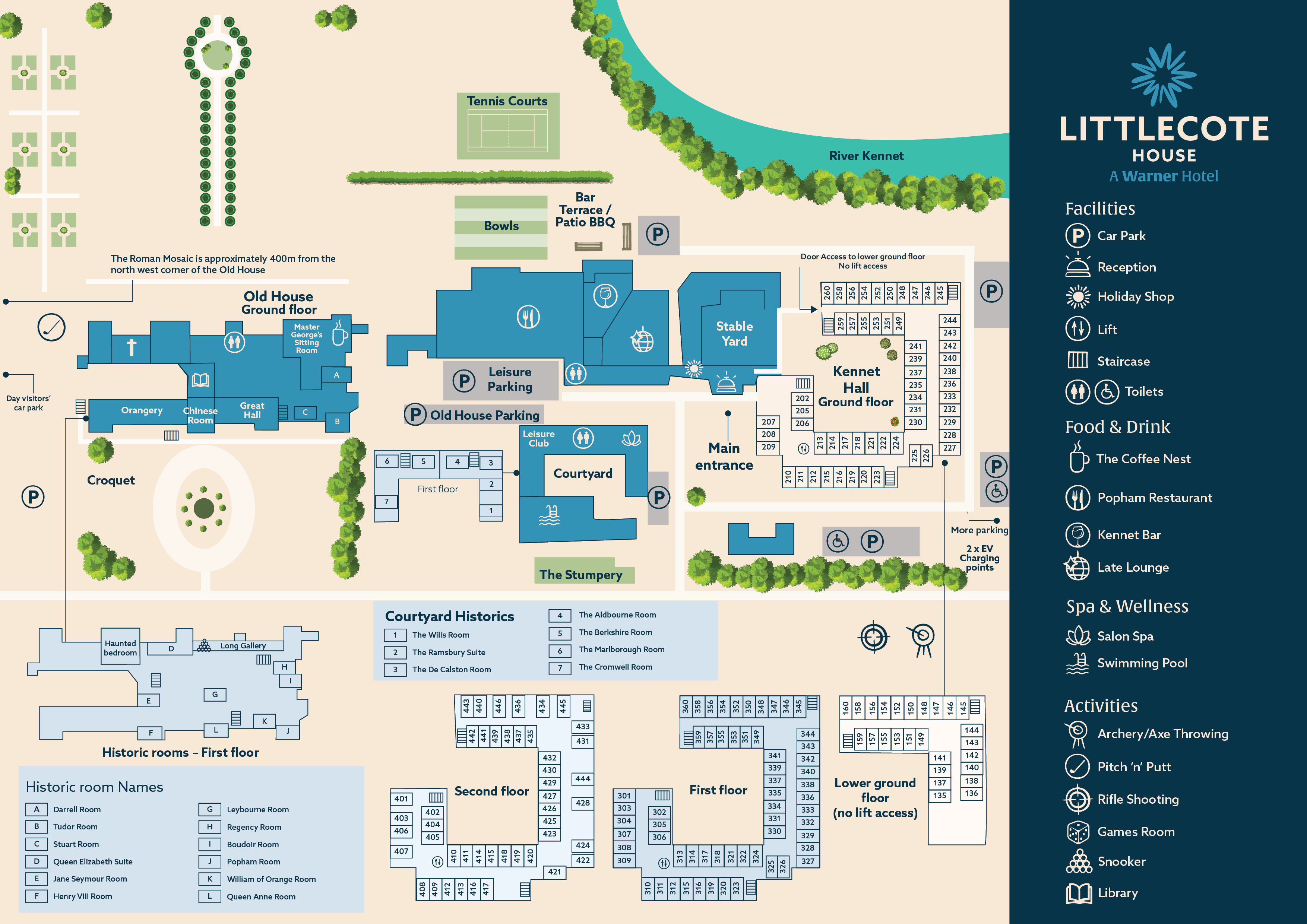 Littlecote House Hotel map