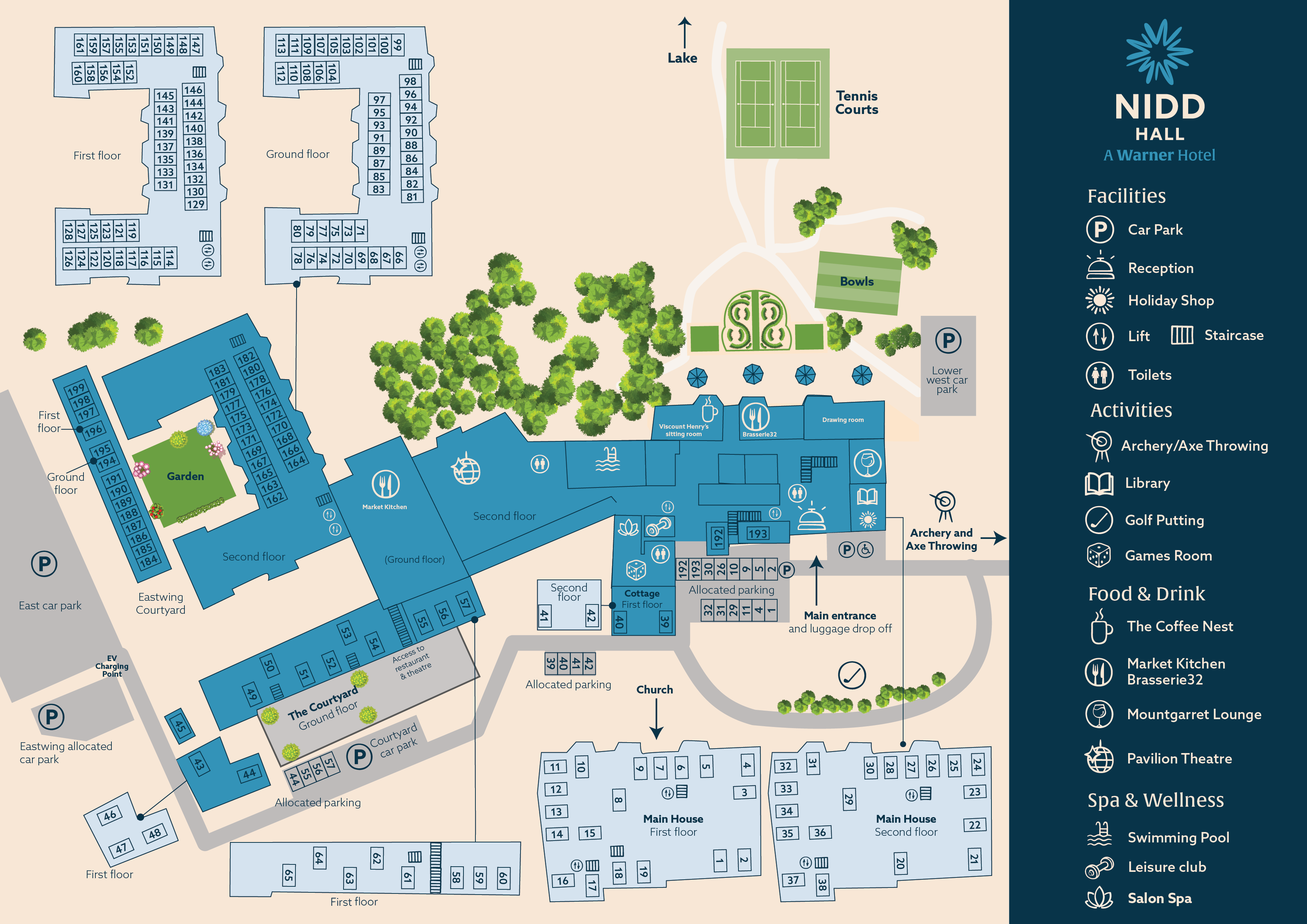 A map of Nidd Hall